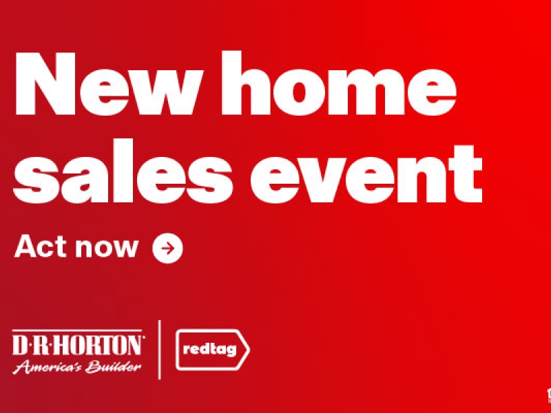 D.R. Horton Red Tag New Home Sales Event Starts Friday, January 2, 2026 ...